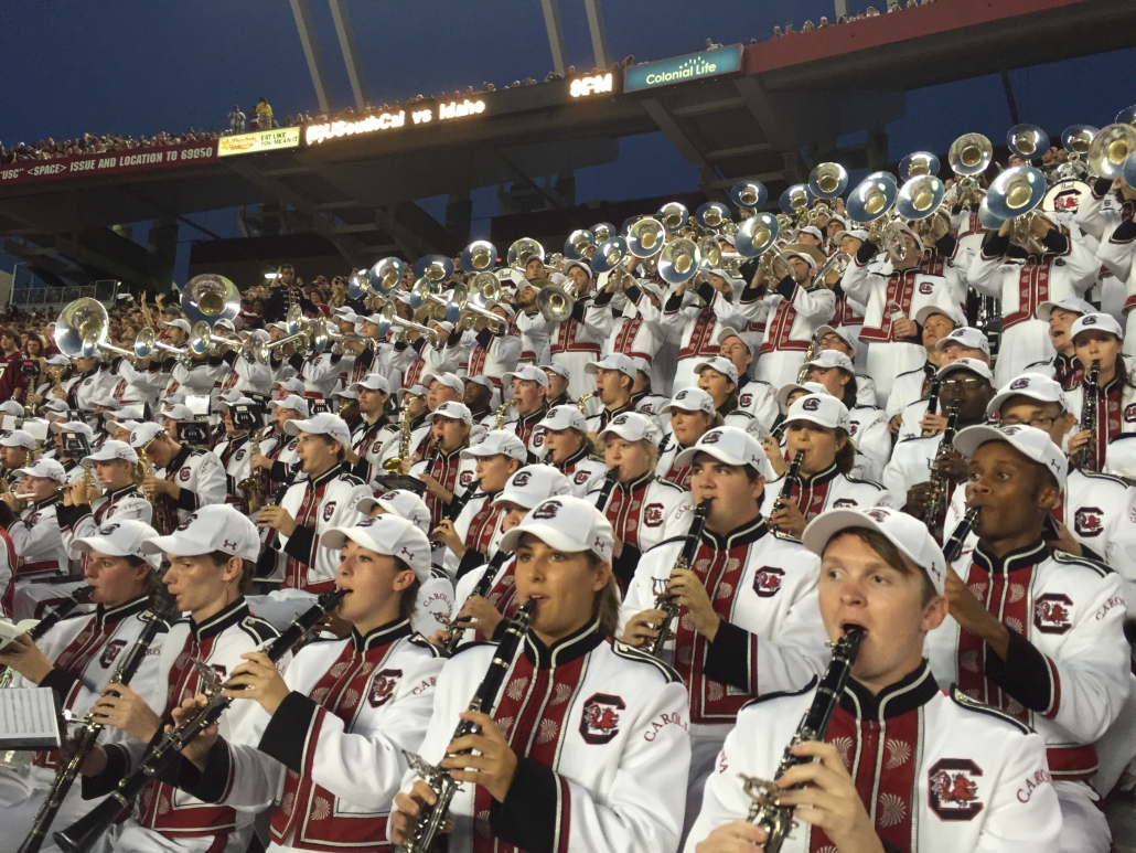 USC Marching Band At a game